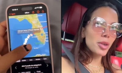 Anitta e outros famosos que estão nos EUA falam sobre o furacão Milton
