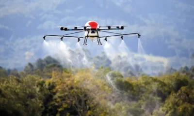 Projeto de pulverização de agrotóxicos com drones