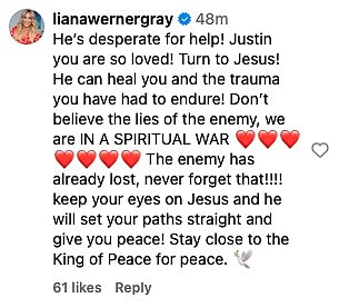 Outro fã acrescentou: 'Ele está desesperado por ajuda! Justin você é tão amado!