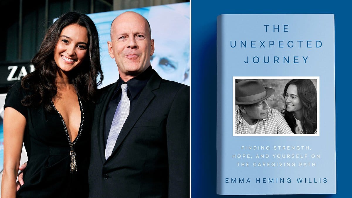 A esposa de Bruce Willis, Emma revela a capa comovente para seu guia para cuidar de entes queridos com demência