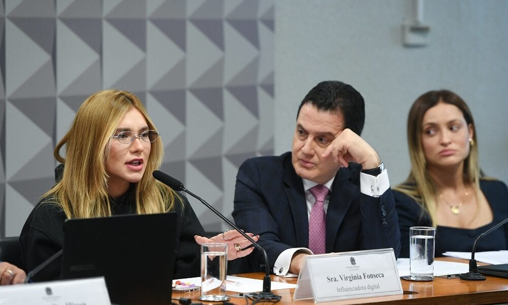 Virginia Fonseca depõe na CPI das Bets, nega ganhos sobre perdas de apostadores e é tietada por senador