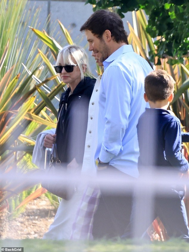 O ex -casal foi visto conversando no evento