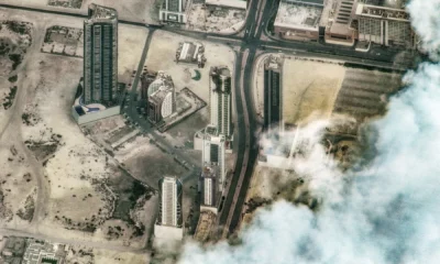 Imagens de satélites mostram danos causados ​​por ataque iraniano a edifício em Manama, capital do Bahrein