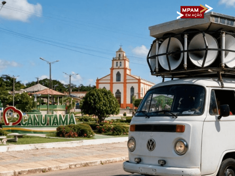 Em Canutama, MPAM e MPF recomendam restrições à propaganda eleitoral com veículos de som