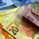Cédulas de dinheiro em real, moeda brasileira