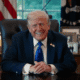O presidente dos Estados Unidos, Donald Trump, durante pronunciamento
